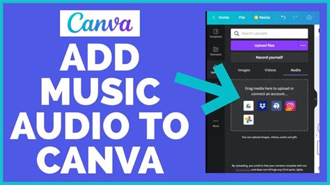 how to add music to canva video for free